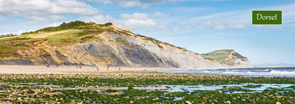 West Bay en de Jurassic Coast in Dorset, Zuid Engeland