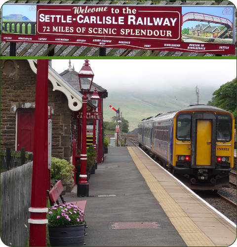 Met de trein van Settle naar Carlisle in Yorkshire