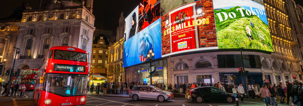 Piccadilly Circus in Londen, Engeland