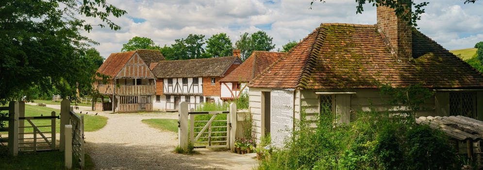 Weald and Downland Living Museum in de South Downs