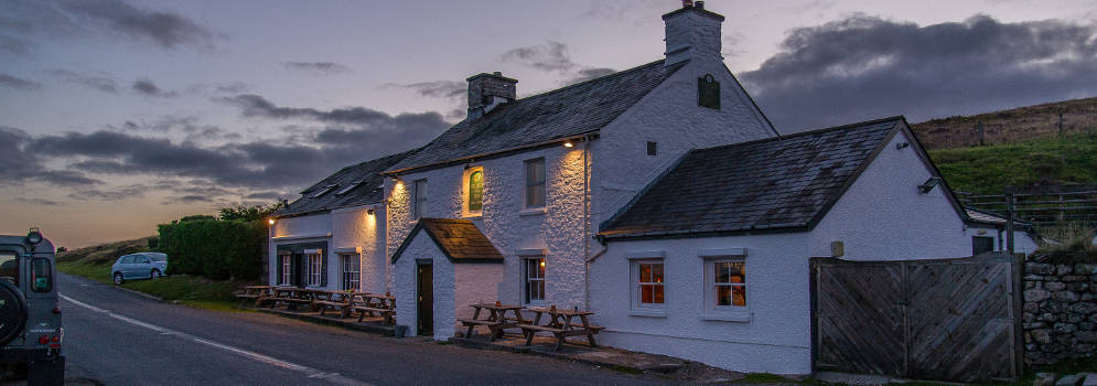 Een pub in Dartmoor, Engeland