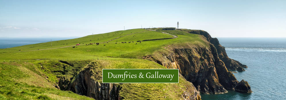 De kust van Dumfries and Galloway in Zuidwest Schotland