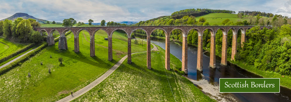 Spoorwegviaduct in de Scottish Borders, Schotland