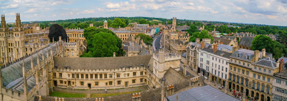 De stad Oxford in Groot-Brittannië