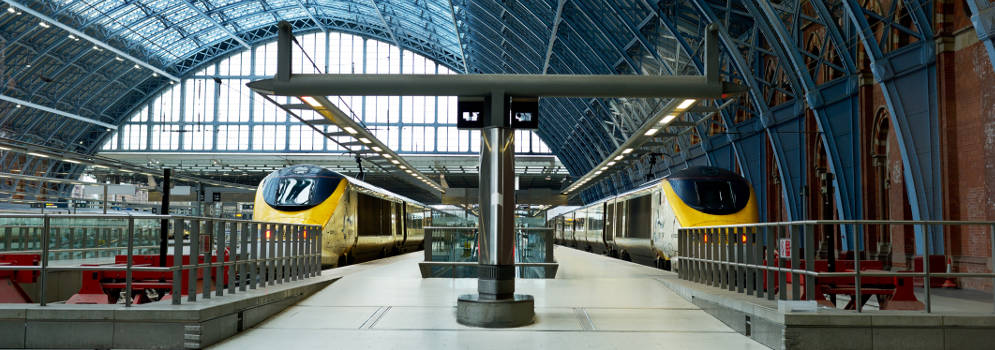 Train from England to the Netherlands