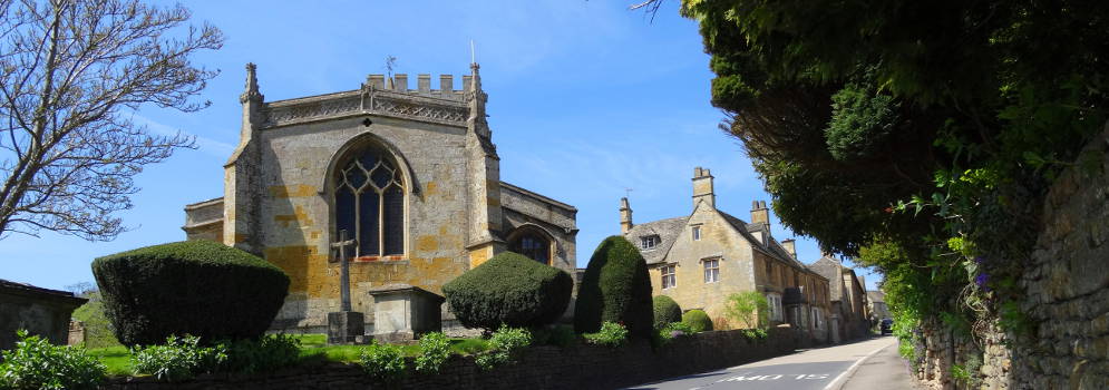 Kerk in Bourton-on-the-Hill, Engeland