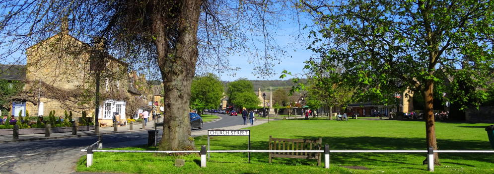 Het dorp Broadway in de Cotswolds, Engeland