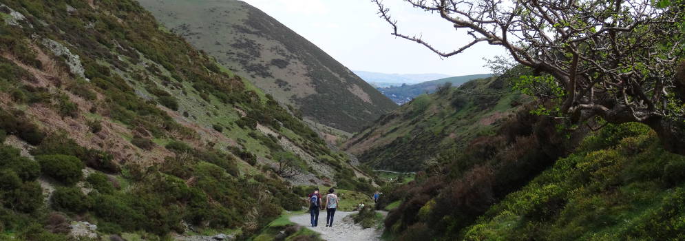 Carding Mill Valley in de Shropshire Hills, Engeland