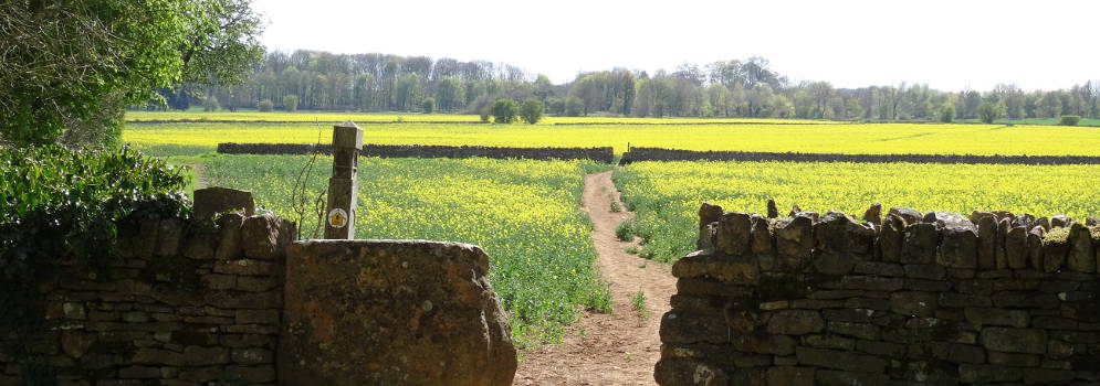 Wandelen bij het stadje Chipping Campden in de Cotswolds, Engeland