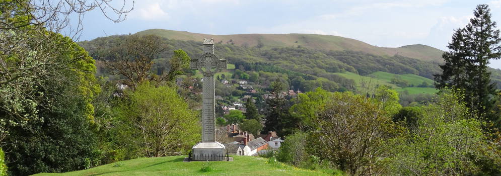 Oorlogsmonument in Church Stretton, Engeland
