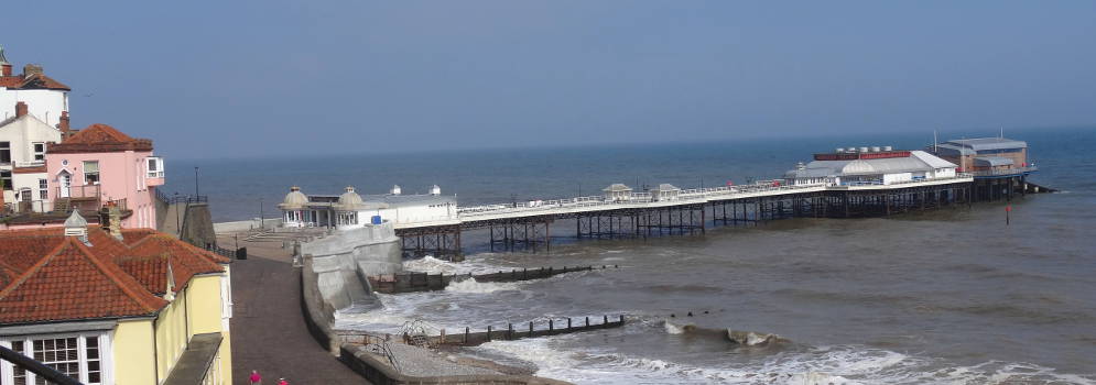Pier van Cromer in Norfolk, Engeland