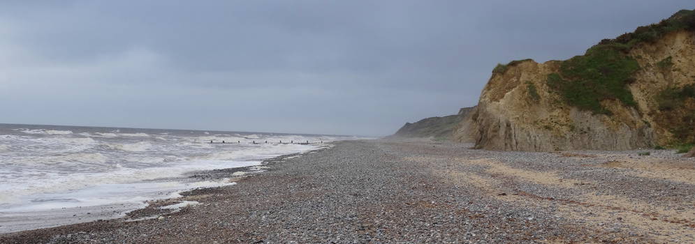 Strand bij Cromer in Norfolk, Engeland
