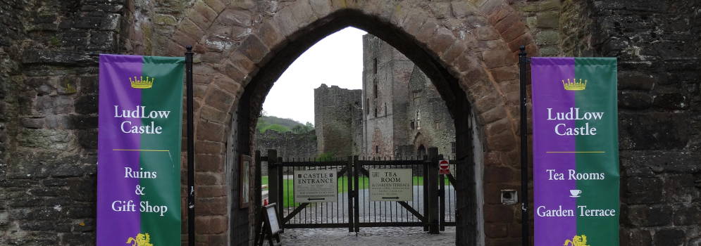 Ludlow Castle in Shropshire, Engeland