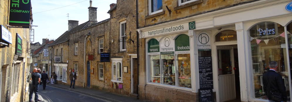 Straatje in Stow-on-the-Wold in de Cotswolds, Engeland