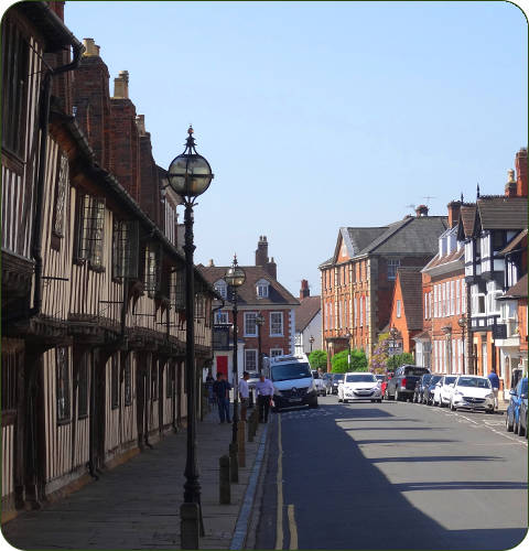 Het historische stadje Stratford-upon-Avon in Engeland