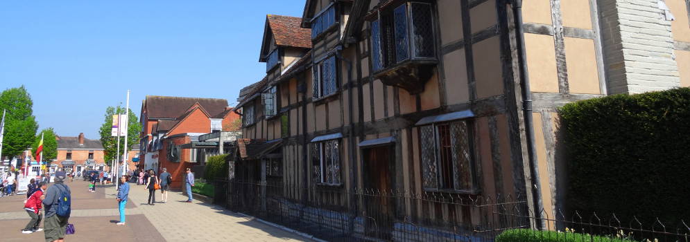Shakespeare's geboortehuis in Stratford-upon-Avon, Engeland