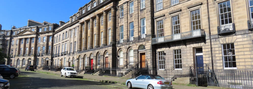 Moray Place in Edinburgh's New Town, Schotland