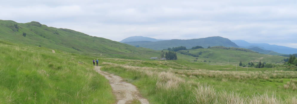 Wandelpad in de Highlands van Schotland