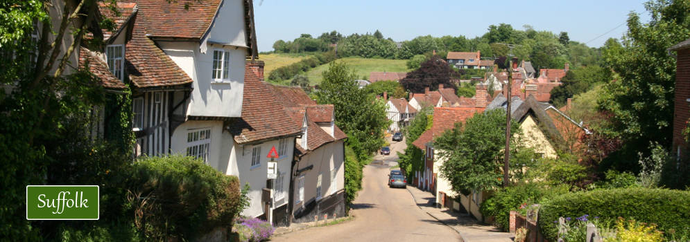 Dorpje in Suffolk, Engeland