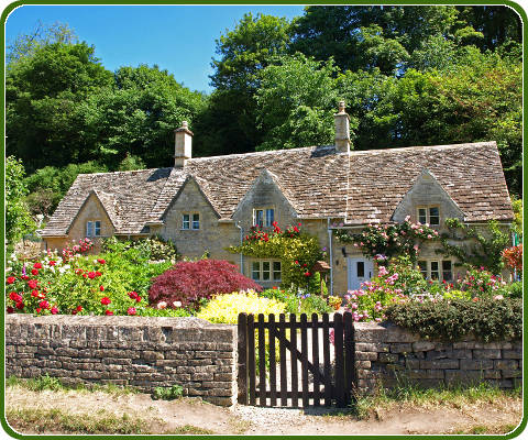 Arlington Row in Bibury, Cotswolds