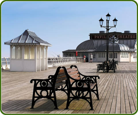 De badplaats Cromer in Norfolk, Engeland