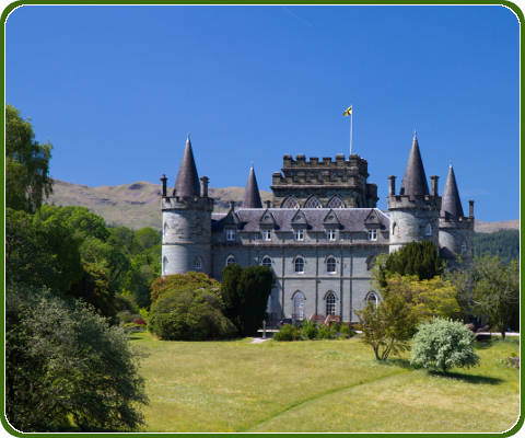 Inveraray Castle in Argyll, Schotland