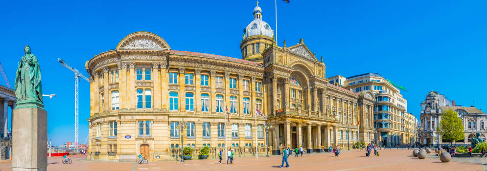 Birmingham Town Hall in West Midlands