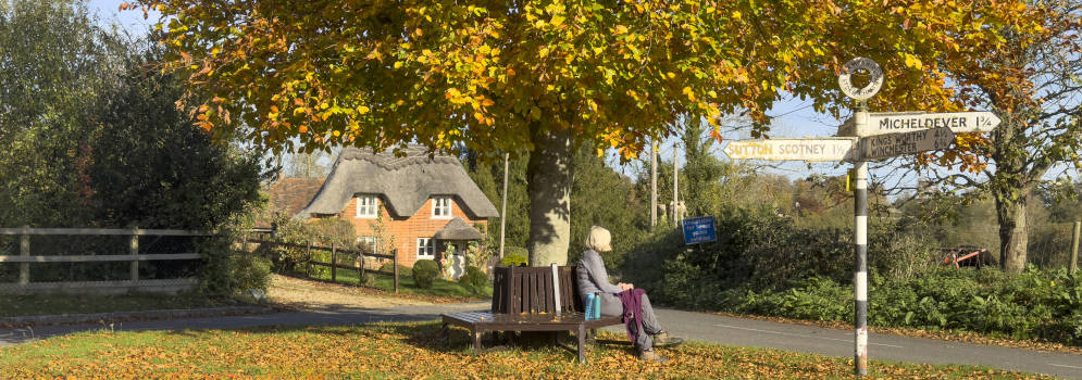 Herfst in landelijk Hampshire vlakbij Winchester