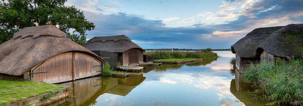 Hickling Broad in het Broads National Park, Engeland