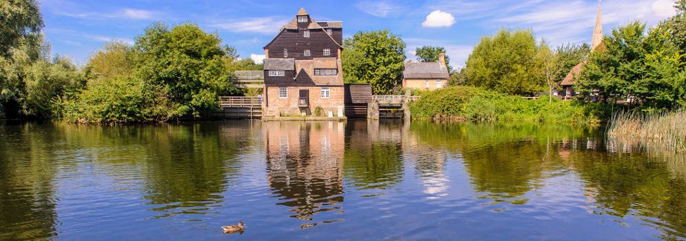 Houghton Mill in Cambridgeshire, Engeland