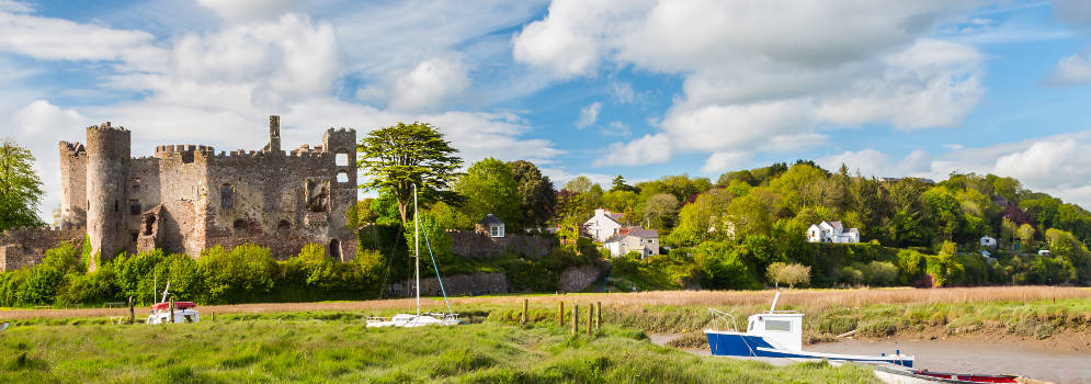 Laugharne Castle in Wales