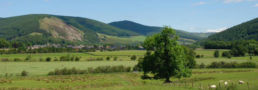 Tweed Valley in de Scottish Borders, Schotland