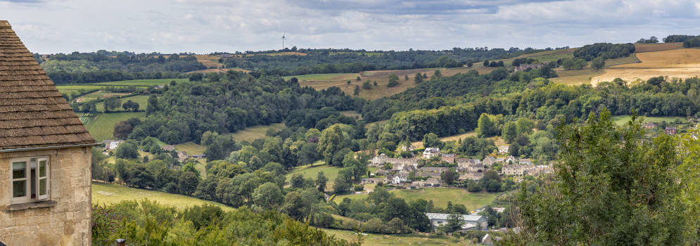 Nailsworth Valley in Gloucestershire, Cotswolds